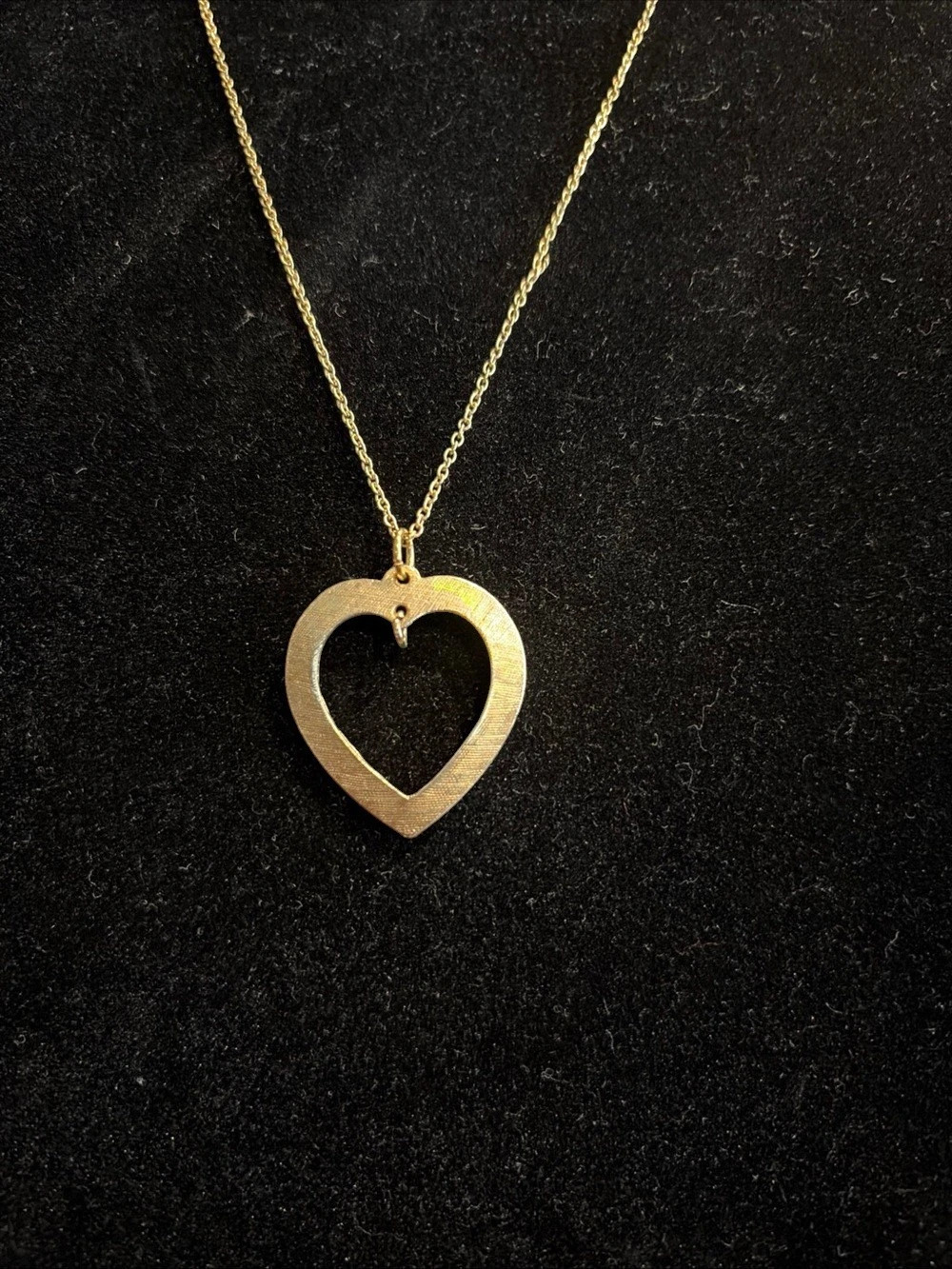 Gold Heart Pendant Necklace